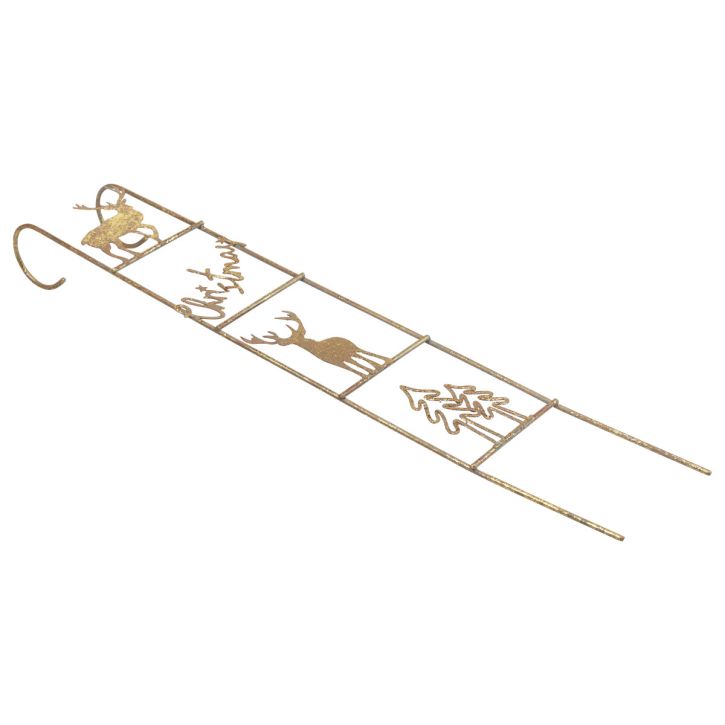Hängedeko Weihnachten Hirsch Deko Gold Vintage 42,5×7×4cm