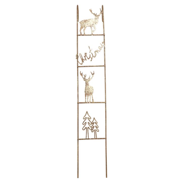 Hängedeko Weihnachten Hirsch Deko Gold Vintage 42,5×7×4cm