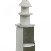 Artikel Leuchtturm Shabby Chic Creme Maritime Deko Ø13cm H41,5cm