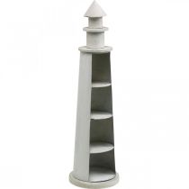 Artikel Leuchtturm Shabby Chic Creme Sommerdeko maritim Ø14,5cm H51cm