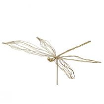 Artikel Libelle Metall Deko Blumenstecker Sommer Gold B28cm 2 St