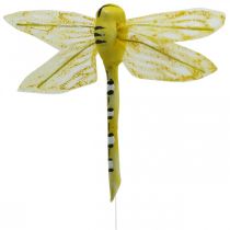 Artikel Sommerdeko, Libellen am Draht, Deko-Insekten Gelb, Grün, Blau B10,5cm 6 St