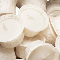 Artikel Nachhaltige Teelichter in Papierhülle Weiß 4cm CO₂-neutral 50er Pack