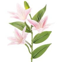Artikel Kunstblume Lilien Stielblume 68 cm Rosa-Grün Set 3 Stück
