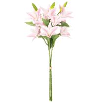 Artikel Kunstblume Lilien Stielblume 68 cm Rosa-Grün Set 3 Stück