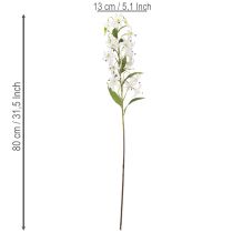 Artikel Künstlicher Lilienzweig weiß 80cm Kunststoff/Textil für Innenbereiche