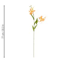 Artikel Künstliche Lilien 4er-Set – Realistische orangefarbene Kunstblumen für Hochzeitsdekorationen und Events 77cm