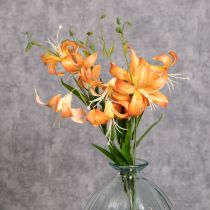 Artikel Künstliche Lilien 4er-Set – Realistische orangefarbene Kunstblumen für Hochzeitsdekorationen und Events 77cm