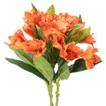 Artikel Kunstblume Alstroemeria Orange 75 cm 3 Stück künstlicher Blumenstrauß