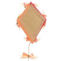 Artikel Lustige Hängedeko Drachen Orange für Herbstdeko 18x26cm 2er Set