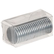 Artikel Magnet-Scheiben Rund 1 cm Silber Metall 20 Stück Set für Floristik und Dekoration