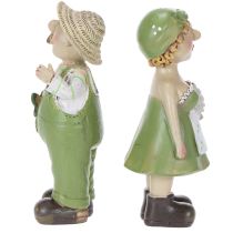 Artikel Kunststein Dekofiguren Set Bauernpaar 17cm Innenbereich