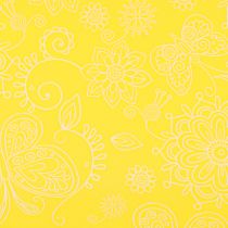 Artikel Manschettenpapier Gelb Weiß Summertime 25cm 100m – Dekopapier für Blumensträuße und Geschenke
