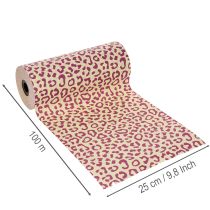 Artikel Manschettenpapier Leo-Motiv Lila 25 cm x 100 m aus Papier