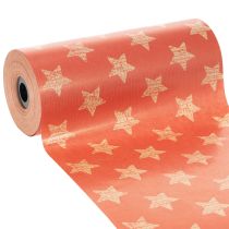 Artikel Manschettenpapier Rolle 25 cm x 100 m Rot Sterne Floristikbedarf