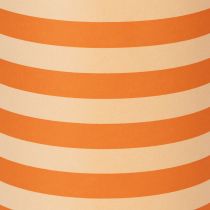 Artikel Manschettenpapier Rolle 25 cm x 100 m Orange gestreift für Floristik und Dekoration