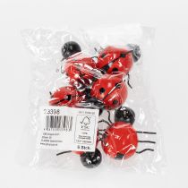 Artikel Marienkäfer aus Holz 5 cm – Glücksbringer Deko im 6er-Set