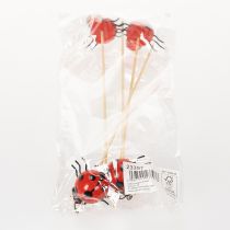 Artikel Marienkäfer Gartenstecker Set 4 Stück – Dekoration für Frühling und Sommer, 31 cm