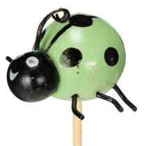Artikel Marienkäfer Dekofiguren auf Holzstab – Fröhliche Frühlingsdeko für Blumentöpfe und Blumenarrangements 32cm, 8-teilig