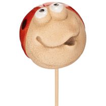 Artikel Marienkäfer Gartenstecker aus Keramik – Bunte Deko für Garten und Balkon, 25 cm hoch, 4er-Set