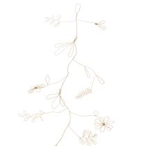 Artikel Metall Girlande Draht Blumen 110cm für Floristik und Wanddekoration