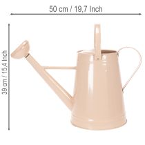 Artikel Metall Deko Gießkanne Sandfarben Vintage-Design für Pflanzen & Trockenblumen 50×22,5×39cm