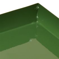 Artikel Metall Deko Tablett Grün 30×15cm für Gastro-Dekoration
