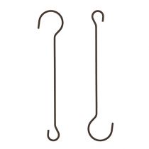 Metall Haken 15cm Braun 12St