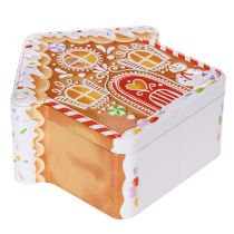 Artikel Metalldosen Set Lebkuchenoptik Tannenbaum und Haus 14 cm und 13 cm
