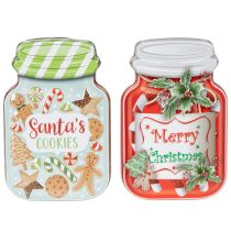 Artikel Set Metalldosen Keksdose Weihnachtsmotive 15 cm Bunt 2 Stück
