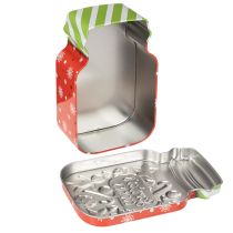 Artikel Set Metalldosen Keksdose Weihnachtsmotive 15 cm Bunt 2 Stück