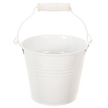 Artikel Metalleimer Weiß Ø12cm H10cm 8 St