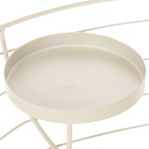Artikel Kerzenhalter Adventskranz Metall rund 35 cm grau