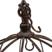 Artikel Metallkrone zum Hängen Rostbraun Ø31cm H31cm