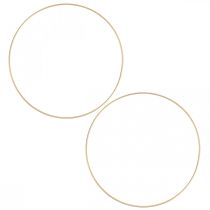 Artikel Metallring Dekoring Scandi Ring Deko Loop Golden Ø25cm 4St