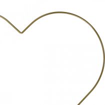 Artikel Metallring Herzform, Hängedeko Metall Deko Loop Gold 32,5cm 4 St