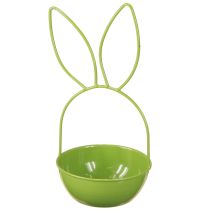 Artikel Pflanzschale Hase 33cm Grün Metall Osterdeko Frühling Dekoration