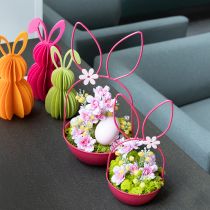 Artikel Pflanzschale Hase 33cm Grün Metall Osterdeko Frühling Dekoration