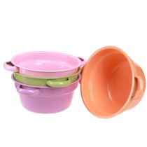 Artikel Metallschüssel Deko Schale Ø17cm 4 Frühlingsfarben 4St Stück
