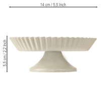 Artikel Metallteller Grau Dekoteller Fuß Ø14cm 2 St für kreative Dekoration