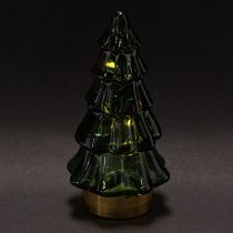 Artikel Glas-Tannenbaum mit LED, 13 cm, grün, 2er-Set, Innenbereich