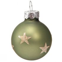 Artikel Mini Christbaumkugeln Set Grün &amp; Gold Ø3cm - Elegante Weihnachtsdeko Kombinierbar 9 Stk.
