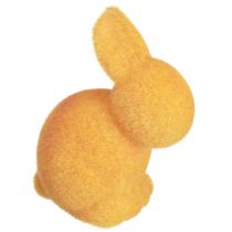 Artikel Polyresin Osterhasen Figuren beflockt H6cm für saisonale Dekoration, 12 Stück, Innenbereich