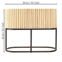 Artikel Mini-Hochbeet Jardiniere Pflanzkübel Holz Elegant Ovale Deko 50×20cm