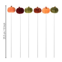 Artikel Mini Kürbis Deko am Stiel für kreative Herbstdeko und DIY-Projekte – 18 Stk.