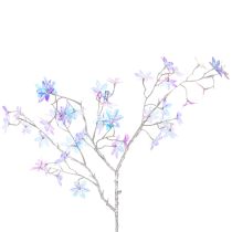 Artikel Künstlicher Blütenzweig mit irisierenden Blüten 80cm Kunststoff Innenbereich