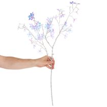 Artikel Künstlicher Blütenzweig mit irisierenden Blüten 80cm Kunststoff Innenbereich