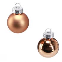 Artikel Mini Weihnachtsbaumkugeln Glas Gold Ø2,5cm 22er Set - festlicher Baumschmuck
