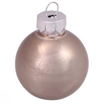 Artikel Mini Weihnachtskugeln Glas Baumkugeln Opal Ø3cm 22 Stück set, perfekt für dezente Weihnachtsdeko