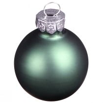 Artikel Mini Weihnachtskugeln Glas Grün Perlmuttgrau Ø3cm 22 St Weihnachtsschmuck